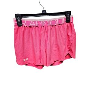 Under Armour Hot Pink Athletic Shorts Drawstring Waist Activewear Women's‎